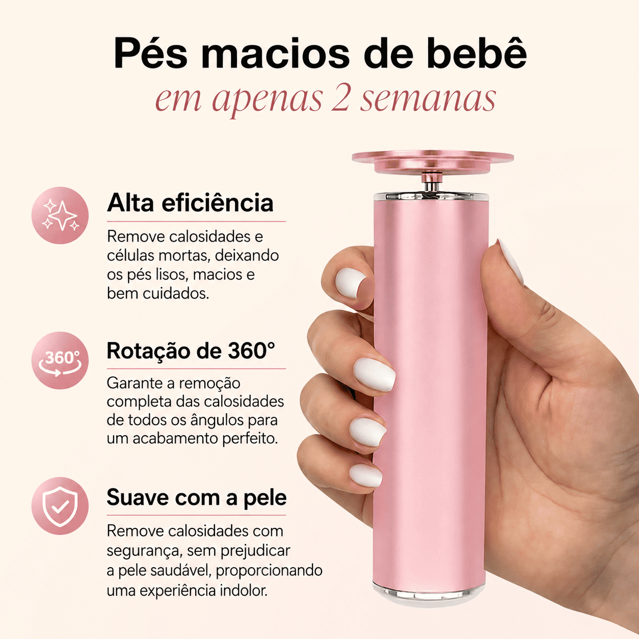 PéLiso — Removedor de Calos Elétrico